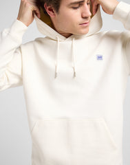 Męska Bluza Z Kapturem Lee WW Hoodie Ecru 112372314