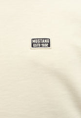 Męska Bluza Mustang Ben Crewneck White Asparagus 1014511 3000