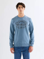 MESKA BLUZA WRANGLER AMERICANA CREW CAPTAINS BLUE 112378989