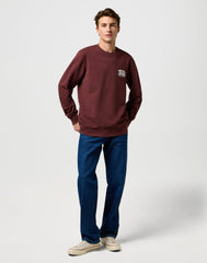 Męska Bluza Wrangler Americana Crew Decadent Chocolate 112371680