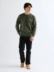 Męska Bluza Wrangler Embroidery Crew Deep Depths 112378020