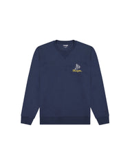 MESKA BLUZA WRANGLER EMBROIDERY CREW NAVY 112378019