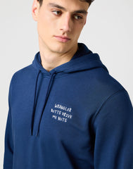 Męska Bluza Wrangler Embroidery Hoodie Navy 112371521