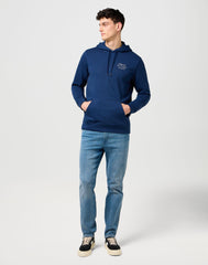 Męska Bluza Wrangler Embroidery Hoodie Navy 112371521