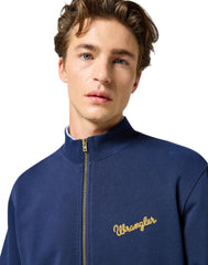 Meska Bluza Wrangler Funnel Neck Zip Navy 112350547