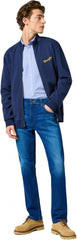 Meska Bluza Wrangler Funnel Neck Zip Navy 112350547