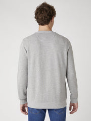 Męska Bluza Wrangler Graphic Crew Mid Grey Mel W6E2HAX37 112130726