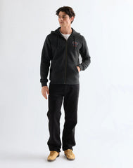 MESKA BLUZA WRANGLER GRAPHIC ZIP HOODIE BLACK 112378029