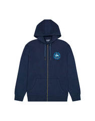 MĘSKA BLUZA WRANGLER GRAPHIC ZIP HOODIE NAVY 112371461