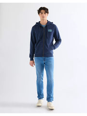 MESKA BLUZA WRANGLER GRAPHIC ZIP HOODIE NAVY 112378987