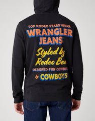 Męska Bluza Wrangler Hoodie Faded Black W6E6IOXV6 112130731
