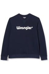 Meska Bluza Wrangler Logo Crew Sweat Navy 112350539