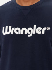 Meska Bluza Wrangler Logo Crew Sweat Navy 112350539