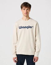 Meska Bluza Wrangler Logo Crew Sweat Vintage White 112350538