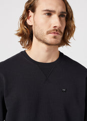 Męska Bluza Wrangler Sign Off Crew Black 112350535