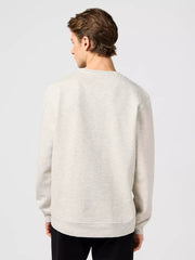 MESKA BLUZA WRANGLER SMALL LOGO CREW OAT MELEE 112364090