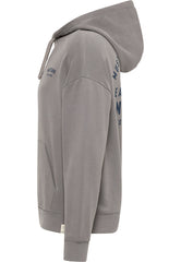 Męska Bluza z Kapturem Mustang Logo Bennet Back Print Charcoal Gray 1014166 4063