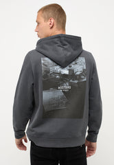 Męska Bluza Z Kapturem Mustang Bennet Photo Print Nine Iron 1014507 4080