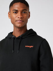 Męska Bluza z Kapturem Wrangler Vibrations Hoody Black W680H1100 112141473