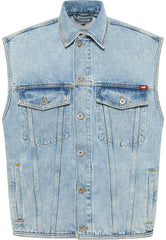 Męska Kamizelka Jensowa Mustang Florida Vest Denim Blue 1015160 5000 212