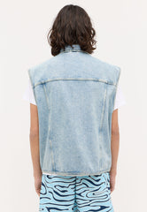 Męska Kamizelka Jensowa Mustang Florida Vest Denim Blue 1015160 5000 212