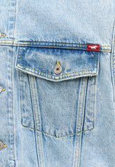 Męska Kamizelka Jensowa Mustang Florida Vest Denim Blue 1015160 5000 212
