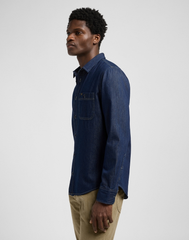 MĘSKA KOSZULA JEANSOWA LEE LEESURE SHIRT RINSE 112370457