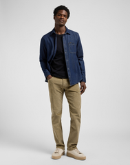 MĘSKA KOSZULA JEANSOWA LEE LEESURE SHIRT RINSE 112370457