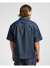 MĘSKA KOSZULA JEANSOWA LEE SS WORKWEAR SHIRT RINSE WASH 112364152