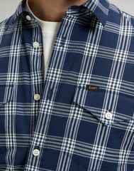 MESKA KOSZULA LEE REGULAR SHIRT MOOD INDIGO PLAID 112376590