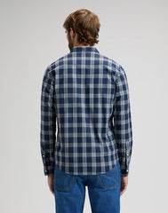 MESKA KOSZULA LEE REGULAR SHIRT MOOD INDIGO PLAID 112376590