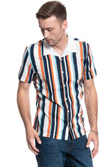 MĘSKA KOSZULA LEE SS BOWLING SHIRT REGULAR FIT DESERT ORANGE L68BTAOB 112117037