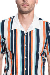 MĘSKA KOSZULA LEE SS BOWLING SHIRT REGULAR FIT DESERT ORANGE L68BTAOB 112117037