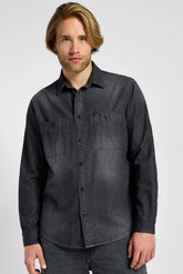 Meska Koszula Lee Worker Shirt 2.0 Granite Wash 112355651