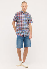 Męska Koszula Mustang Baltimore Summer Check Multi Blue 1015237 12597