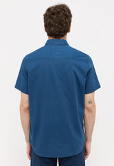 Męska Koszula Mustang Berkeley Insignia Blue 1015233 5230