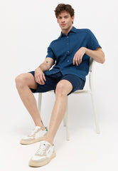 Męska Koszula Mustang Berkeley Insignia Blue 1015233 5230