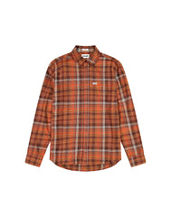 MESKA KOSZULA WRANGLER 1 PKT FLANNEL SHIRT FIRED BRICK 112371430