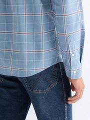 Męska Koszula Wrangler 1 Pkt Shirt Ashley Blue 112378488