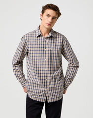 Męska Koszula Wrangler 1 Pkt Shirt Beige 112371553