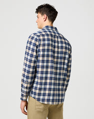 Męska Koszula Wrangler 1 PKT Shirt Blue 112371405