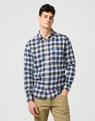 Męska Koszula Wrangler 1 PKT Shirt Blue 112371405