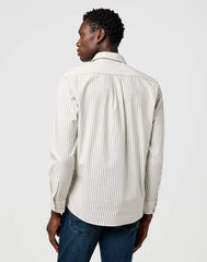 Męska Koszula Wrangler 1 Pkt Shirt Green Oxford 112371616