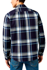 MESKA KOSZULA WRANGLER 1 PKT SHIRT LARGE INDIGO PLAID 112362898