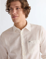 MESKA KOSZULA WRANGLER 1 PKT SHIRT WHITE 112362907