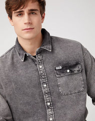 Męska Koszula Wrangler 1Pkt Flap Shirt Darkest Spruce 112341170