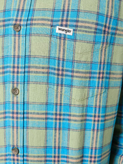MĘSKA KOSZULA WRANGLER LS 1 PKT SHIRT RESEDA 112352794