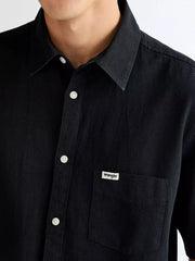 MESKA KOSZULA WRANGLER SS 1 PKT SHIRT BLACK 112362729