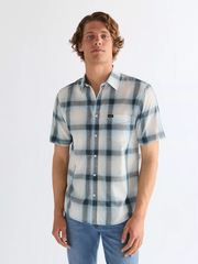 MĘSKA KOSZULA WRANGLER SS 1 PKT SHIRT MIDNIGHT NAVY 112378484