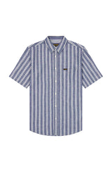 MESKA KOSZULA WRANGLER SS CHAMBRAY SHIRT DARK STRIPE 112378121